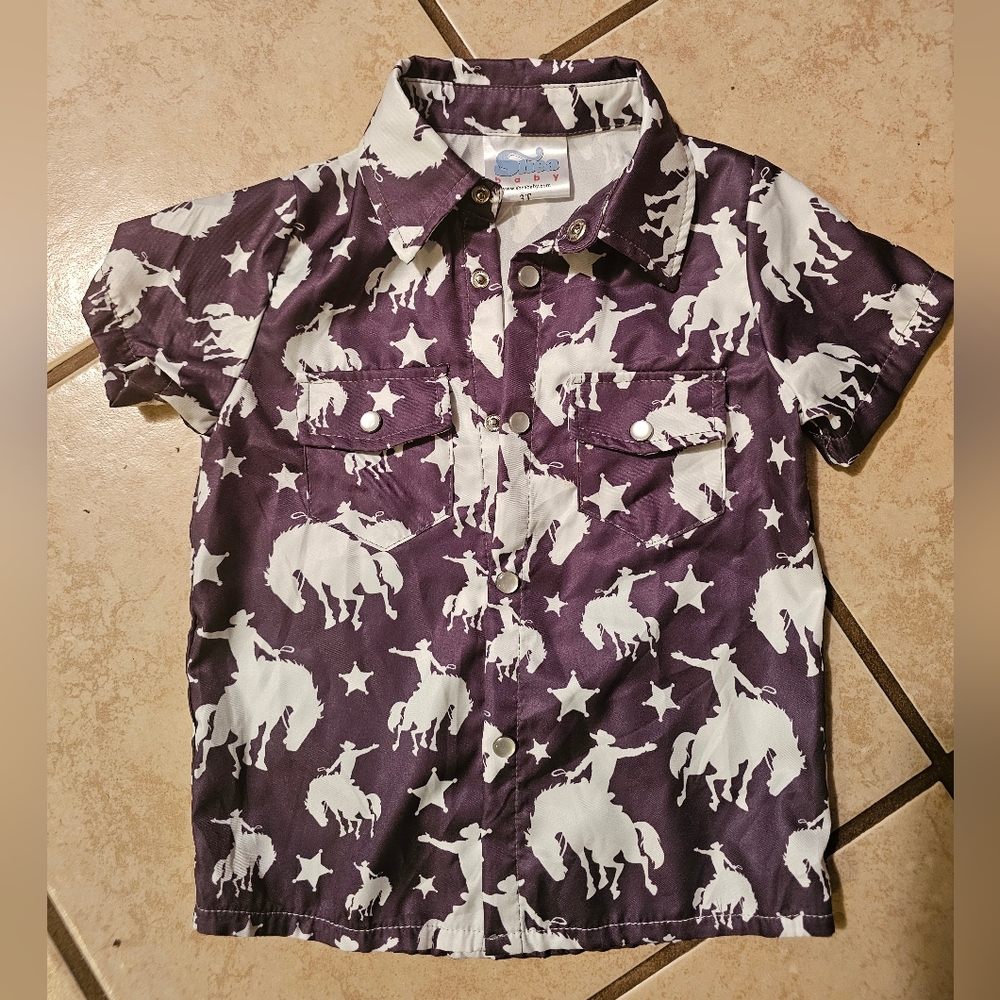 Kids' Western Bronc Pearl Snap Shirt